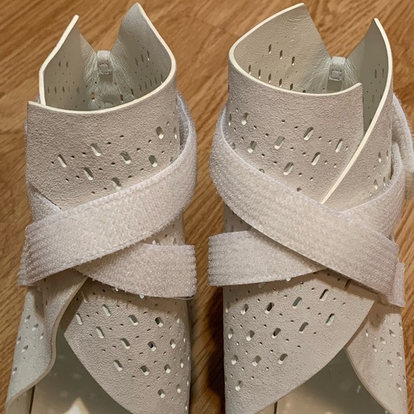 Suede Chanel booties with Velcro straps, size 7.5. Gently worn! Unique style ✨ - Picture 9 of 15